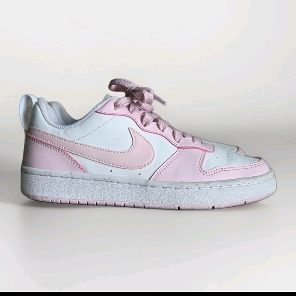 Nike Court Borough Low White/Pink DV5456-105 VGC, W6.5, Y5 - Picture 1 of 10